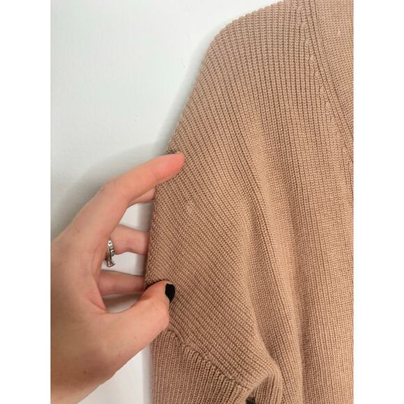 French Connection Caballo Floral Lace Sleeve Sweater Medium V Neck Balletcore - Picture 3 of 9